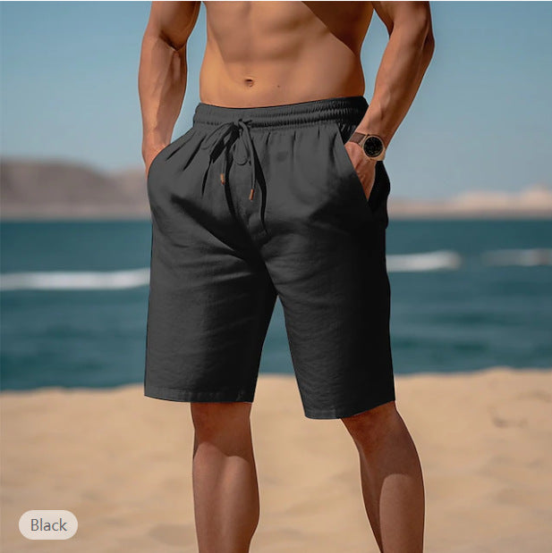 Gregory – Sommer-Drawstring-Shorts mit elastischem Bund für Herren