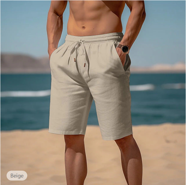 Gregory – Sommer-Drawstring-Shorts mit elastischem Bund für Herren