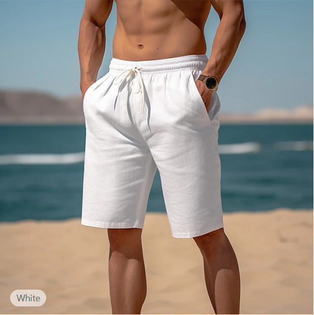 Gregory – Sommer-Drawstring-Shorts mit elastischem Bund für Herren