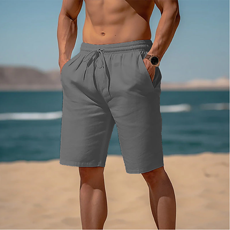 Gregory – Sommer-Drawstring-Shorts mit elastischem Bund für Herren