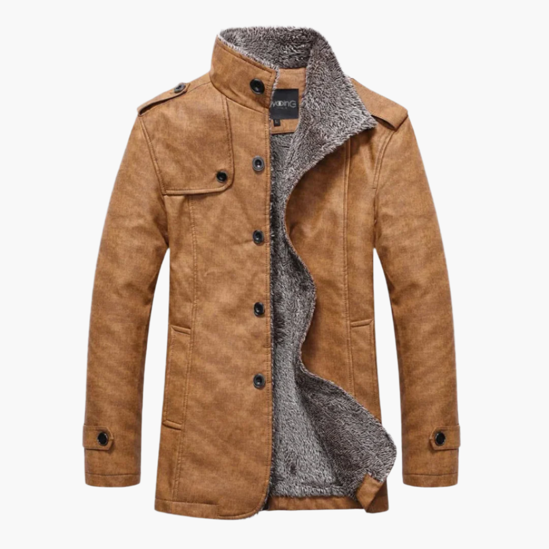 Herren Winterjacke mit Teddyfutter – Modischer Freizeitmantel für kalte Tage