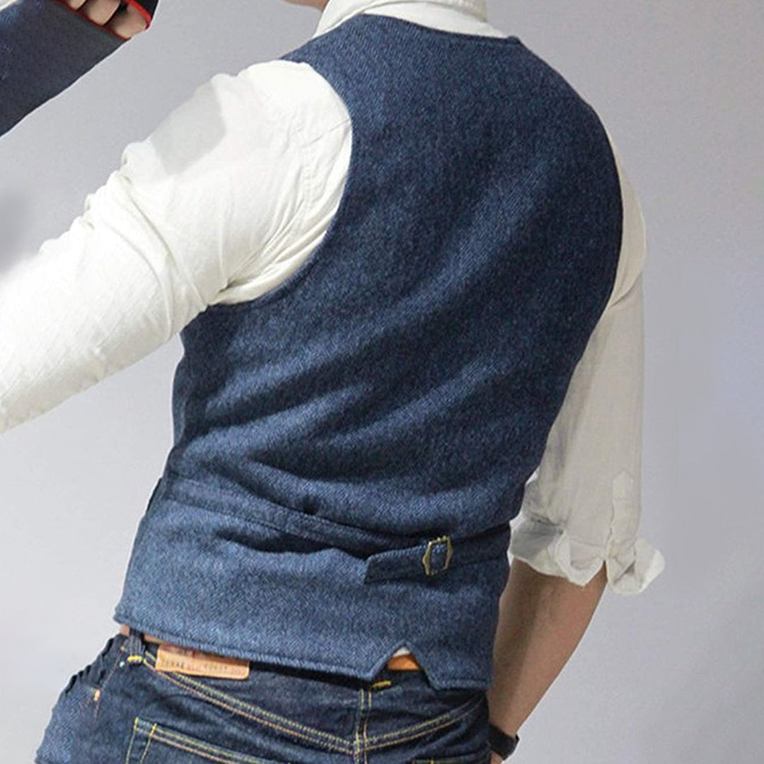 Herren Weste im modernen Business-Look – Stilvolle Freizeit- und Büro-Weste für vielseitige Outfits