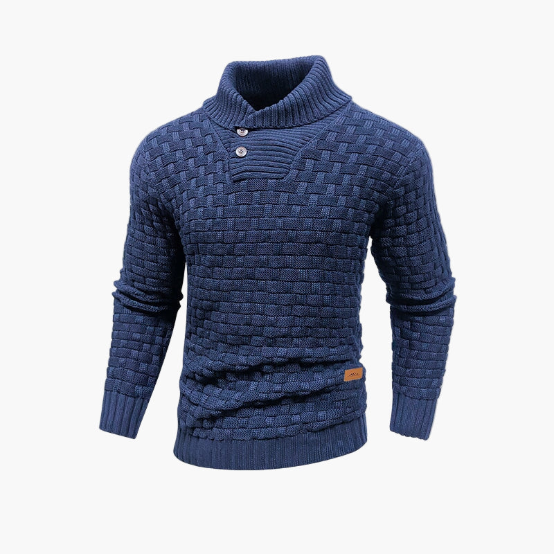 Herren Strickpullover mit Stehkragen – Stilvoller Freizeitpullover für Herbst und Winter
