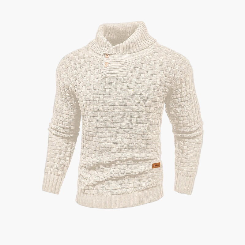 Herren Strickpullover mit Stehkragen – Stilvoller Freizeitpullover für Herbst und Winter