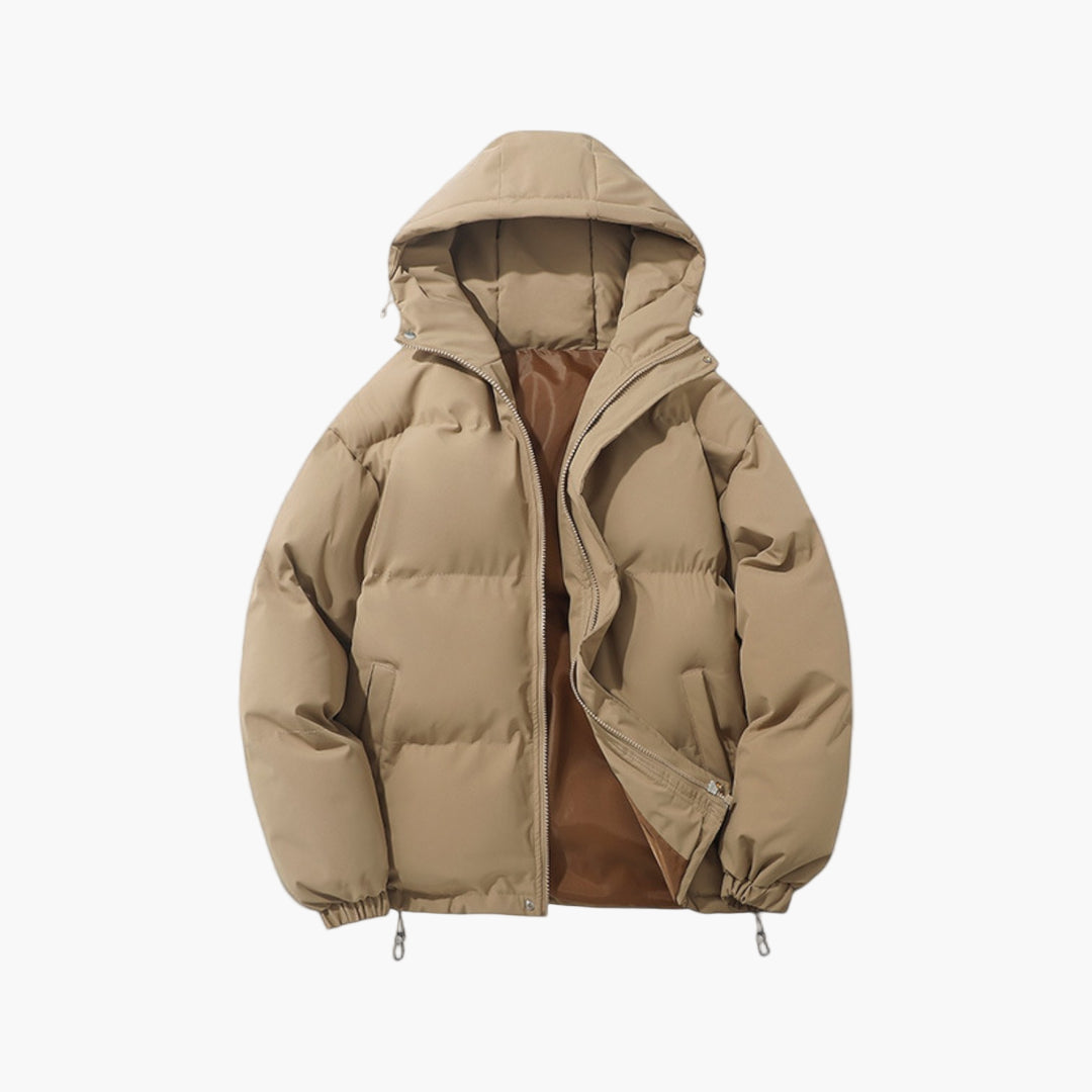 Herren Winter Steppjacke mit Kapuze – Urbaner Stil für Alltag und Freizeit