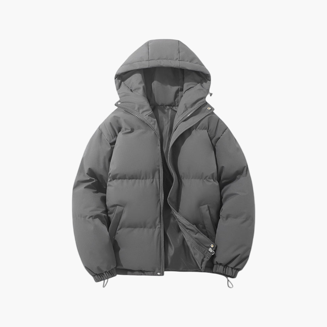 Herren Winter Steppjacke mit Kapuze – Urbaner Stil für Alltag und Freizeit