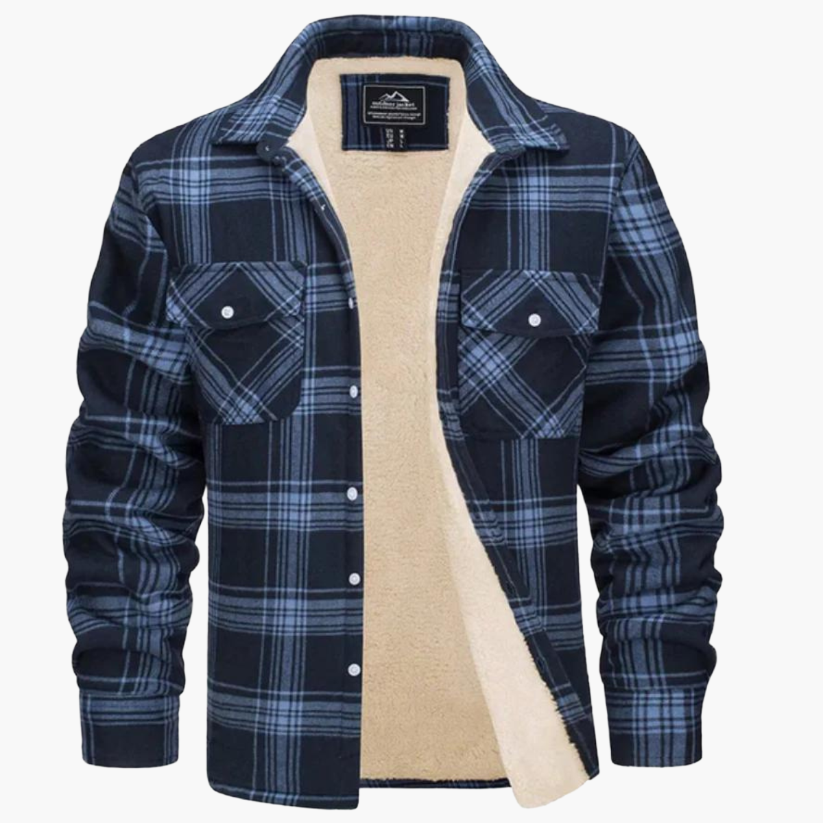 Herren Freizeitjacke Kariert im Outdoor-Stil – Wärmende Übergangsjacke für Herbst & Winter