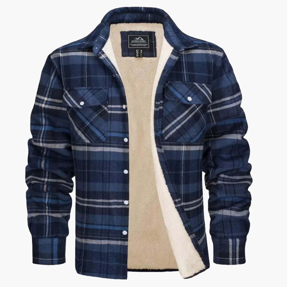 Herren Freizeitjacke Kariert im Outdoor-Stil – Wärmende Übergangsjacke für Herbst & Winter
