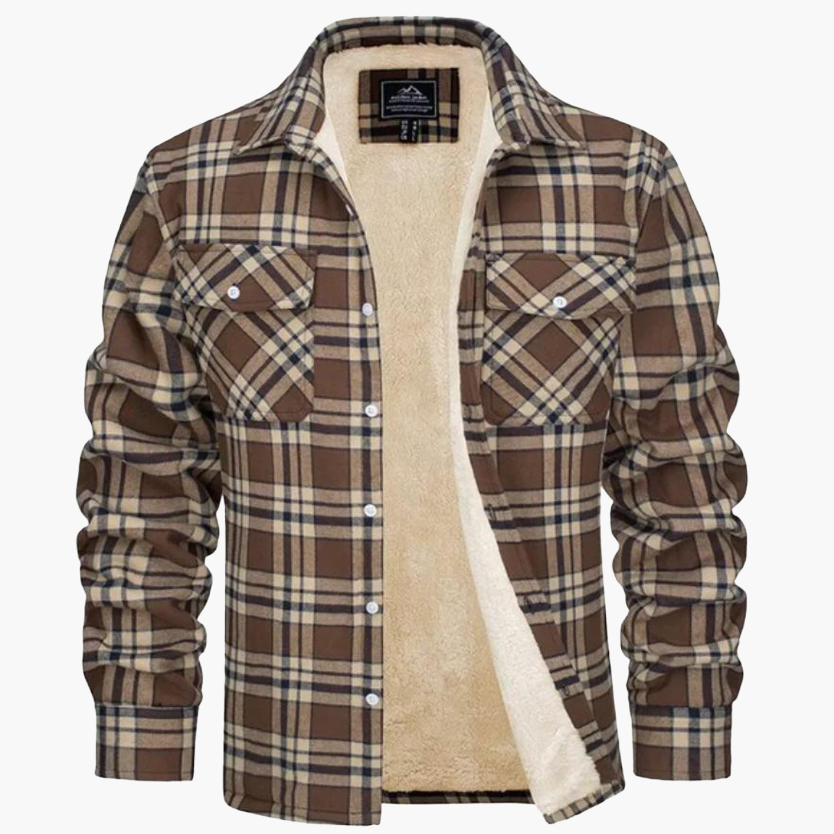 Herren Freizeitjacke Kariert im Outdoor-Stil – Wärmende Übergangsjacke für Herbst & Winter