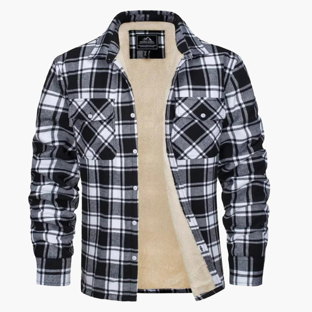 Herren Freizeitjacke Kariert im Outdoor-Stil – Wärmende Übergangsjacke für Herbst & Winter