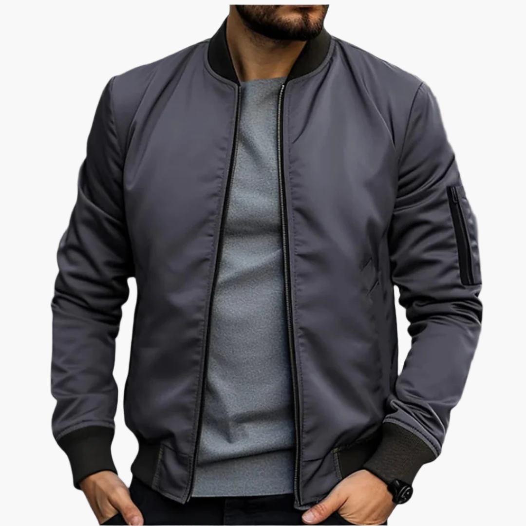 Herren Übergangs-Bomberjacke – Moderner Urban Style & Vielseitigkeit für Alltag und Freizeit