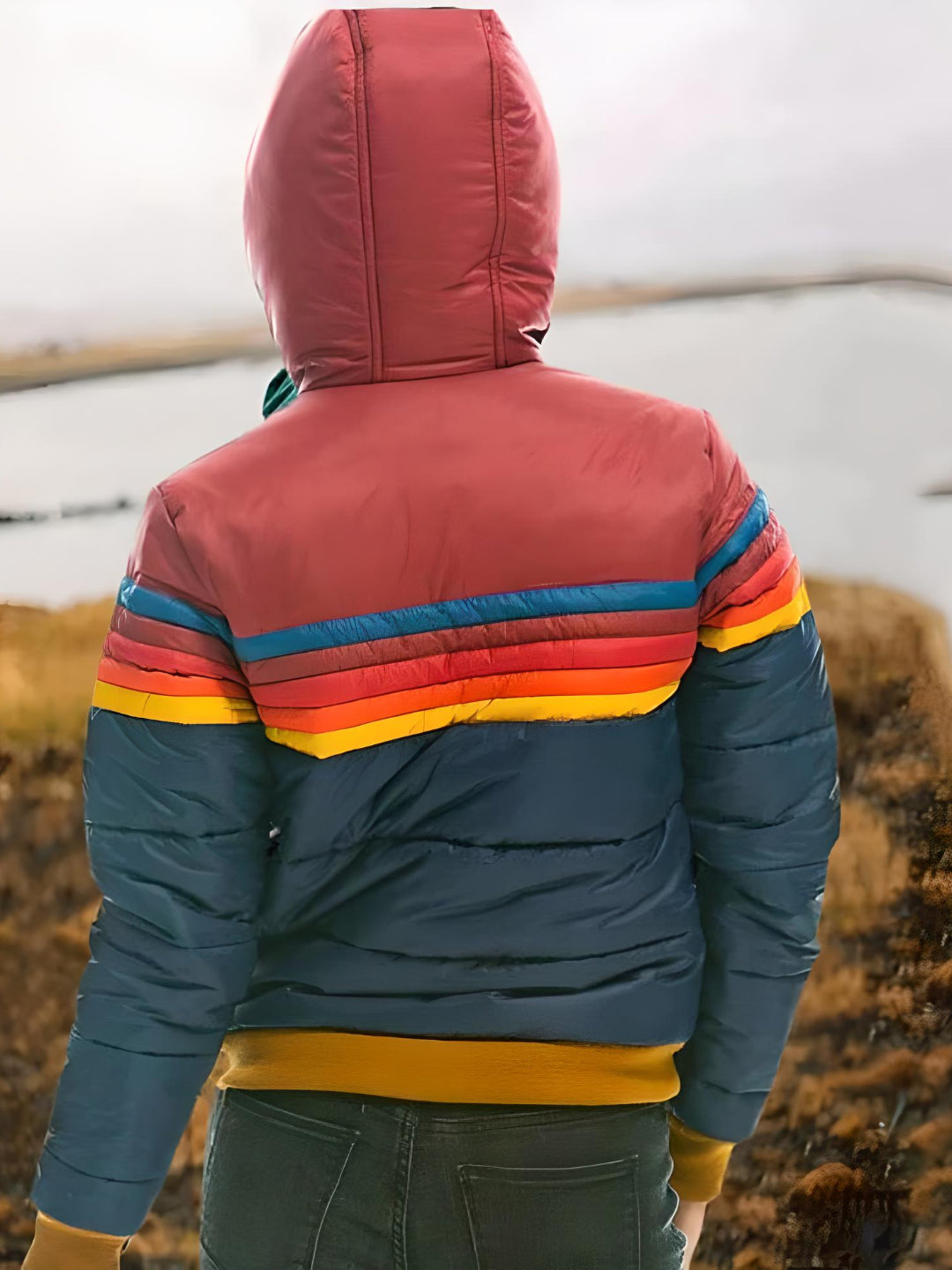 Damen Retro Steppjacke für Freizeit & Outdoor – Modische Kapuzenjacke im Vintage-Stil
