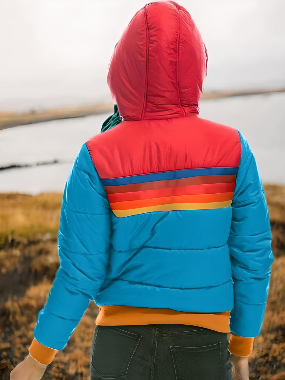 Damen Retro Steppjacke für Freizeit & Outdoor – Modische Kapuzenjacke im Vintage-Stil
