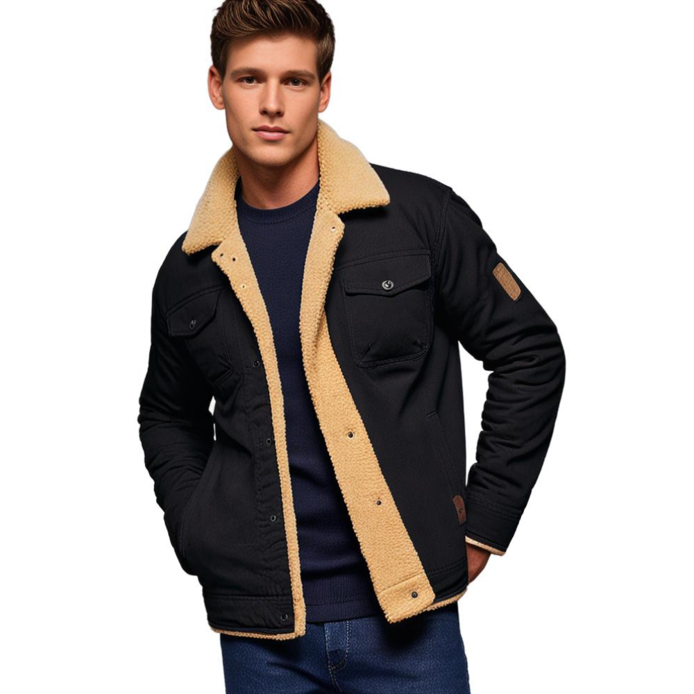 Herren Bomberjacke Vintage Winter Warm Gefüttert – Stilvolle Freizeitjacke für Alltag und Outdoor