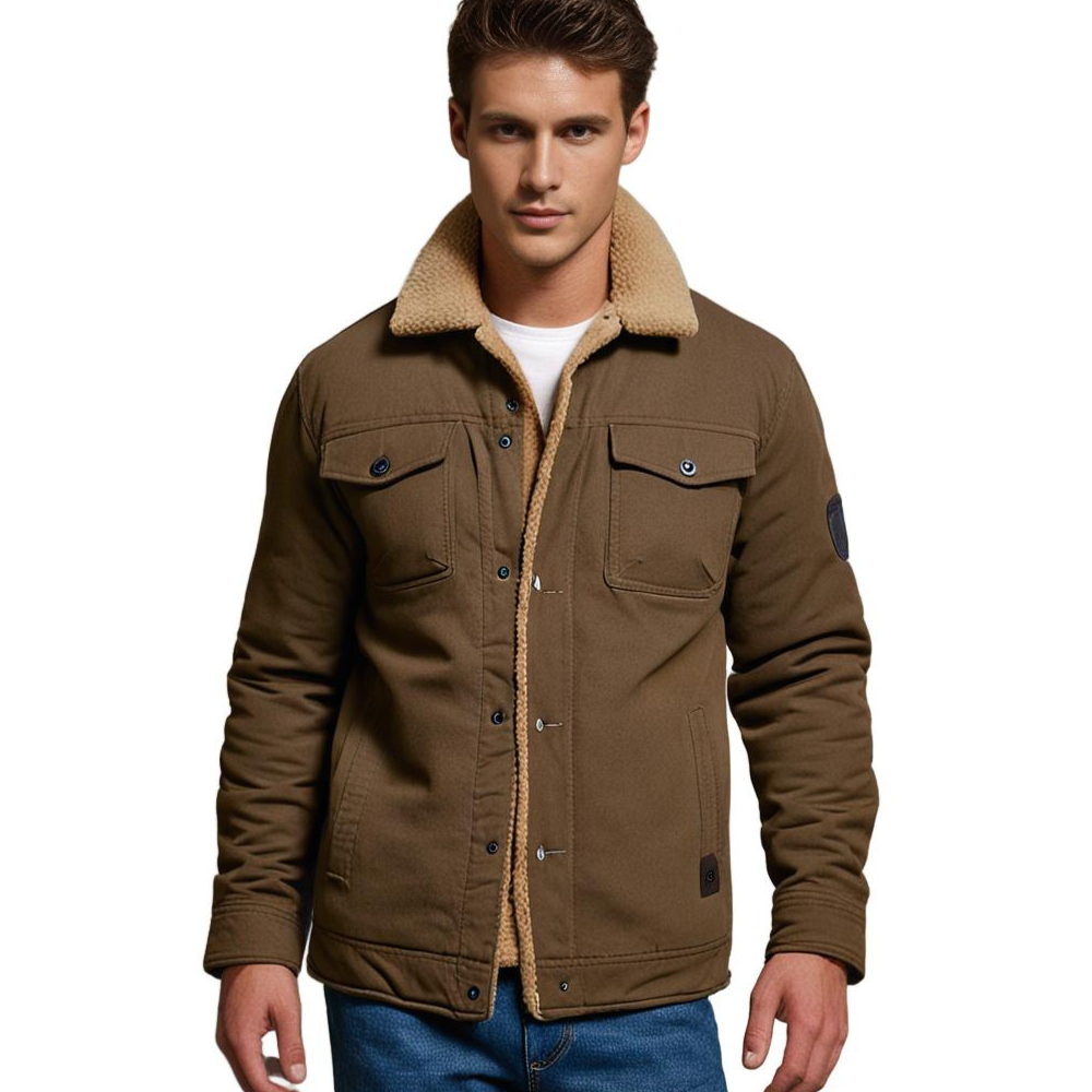 Herren Bomberjacke Vintage Winter Warm Gefüttert – Stilvolle Freizeitjacke für Alltag und Outdoor