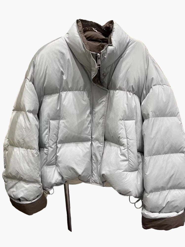 Damen Oversize Steppjacke im Casual Style für Alltag und Freizeit