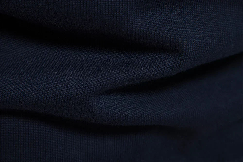Herren Strickpullover mit Reißverschluss – Moderner Streifen-Look für Alltag und Freizeit