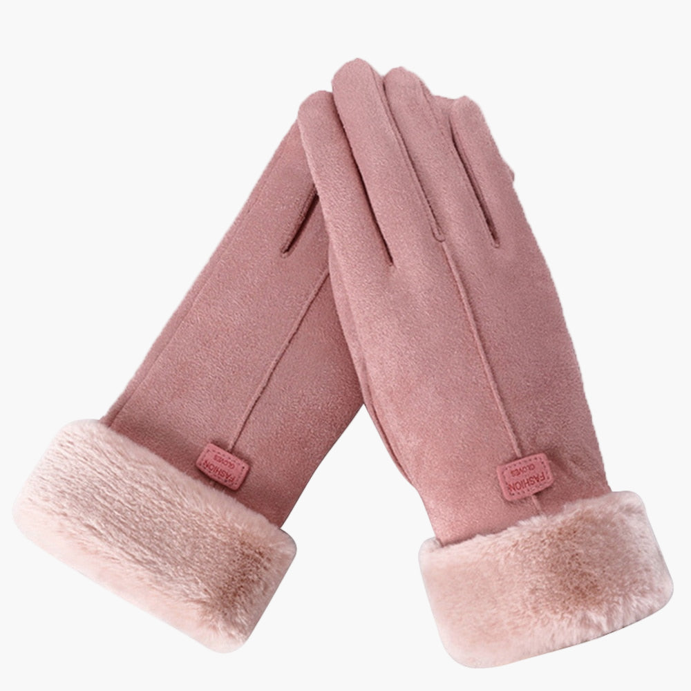 Damen Winterhandschuhe mit Fleecefutter – Touchscreen & Wasserfest – Stilvolle Thermohandschuhe für kalte Tage