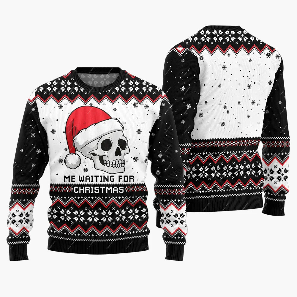 Herren Lustiger Weihnachtspullover Jingle Balls – Ugly Christmas Sweater für Partys und Festtage