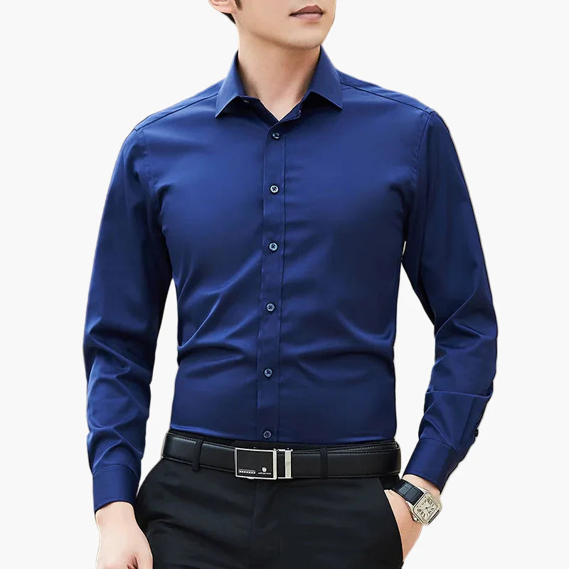 Herren Business Hemd – Elegantes, langärmliges Slim Fit Freizeithemd für Büro & Alltag