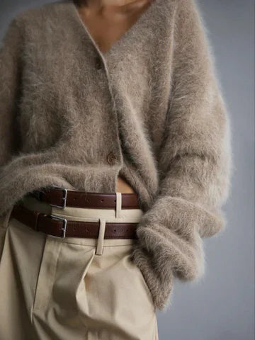 Damen Strickjacke im Oversized-Look – Eleganter Cardigan für Alltag & Freizeit