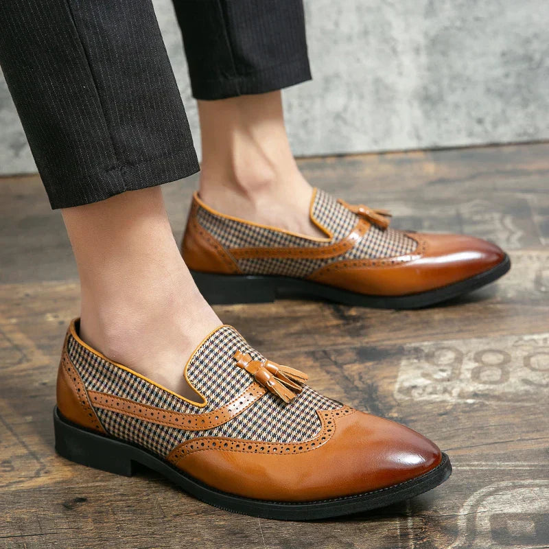 Herren Klassische Business-Loafer im Vintage-Stil – Elegante Schuhe für Büro & Freizeit