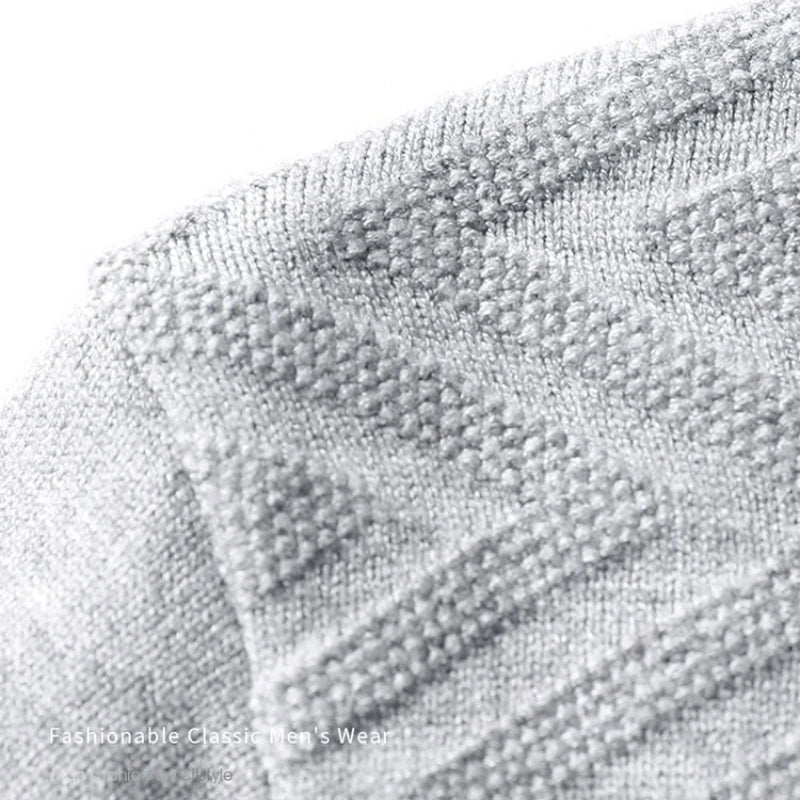 Herren Pullover mit Streifenhemdkragen – Eleganter Business Casual Look für Büro und Alltag