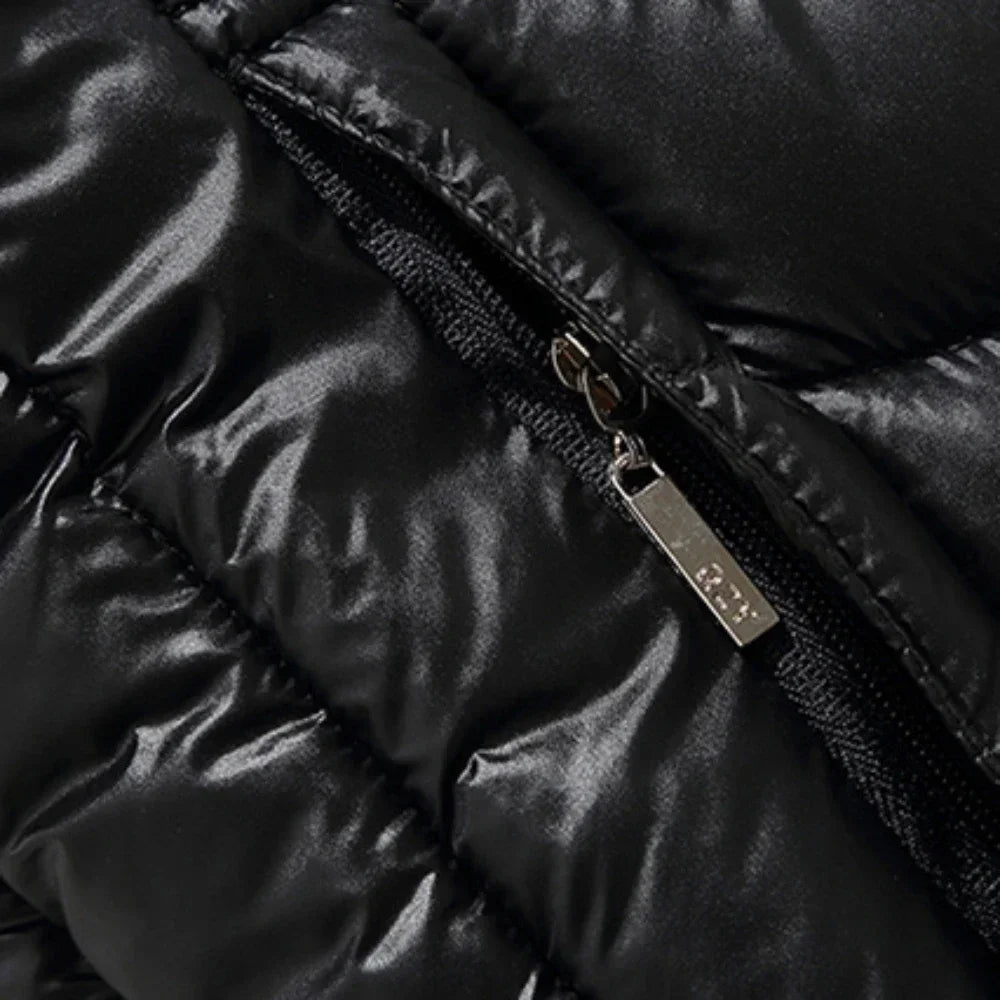 Herren Steppjacke Winter Daunenoptik Plus Size, Casual Outdoorjacke für Alltag und Freizeit