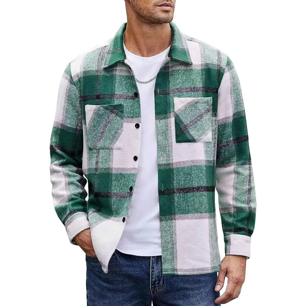 Harold – Herren Flanellhemd mit Karo-Muster und Brusttaschen