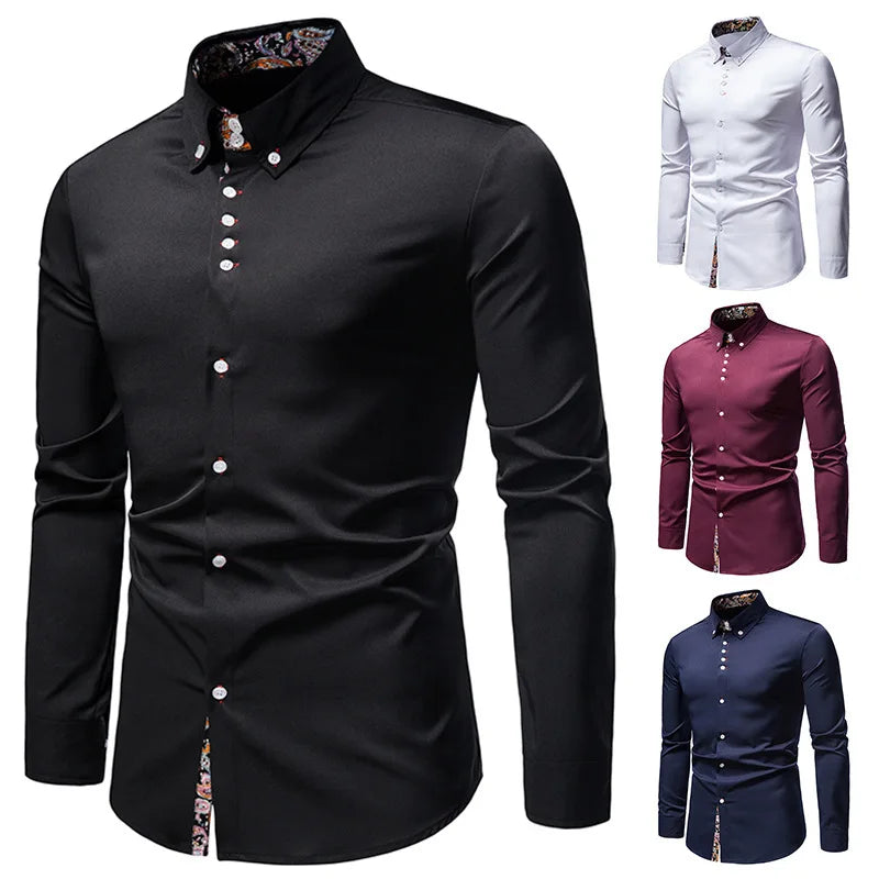 Warren – Herren Slim Fit Hemd mit Paisley-Muster