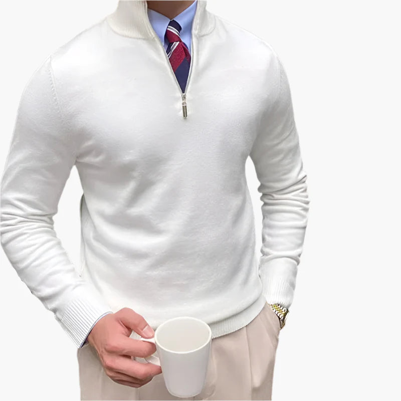 Herren Halbzip-Pullover – Klassischer Business & Freizeit Look, Elegant und Vielseitig