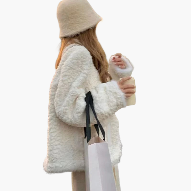 Damen Kuscheliger Wintermantel im modischen Stil – Ideal für Alltag und Freizeit