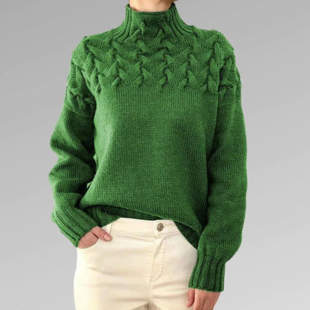 Damen Pullover Strick Rollkragen – Modischer Winterpullover für Komfort und Eleganz