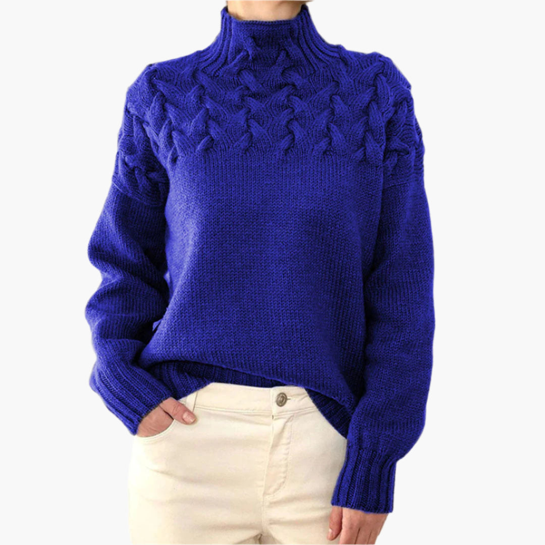 Damen Pullover Strick Rollkragen – Modischer Winterpullover für Komfort und Eleganz