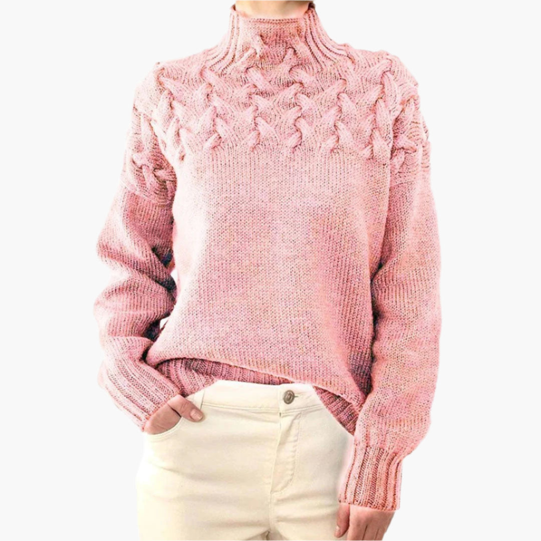 Damen Pullover Strick Rollkragen – Modischer Winterpullover für Komfort und Eleganz