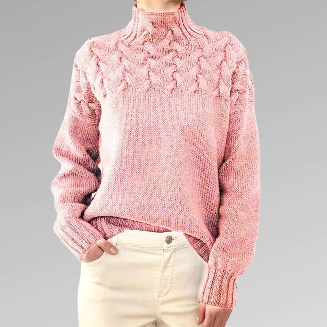 Damen Pullover Strick Rollkragen – Modischer Winterpullover für Komfort und Eleganz