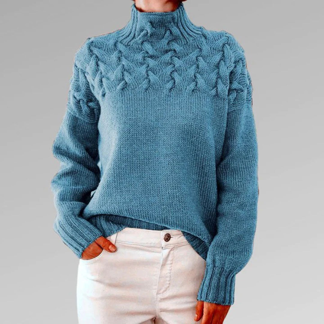 Damen Pullover Strick Rollkragen – Modischer Winterpullover für Komfort und Eleganz
