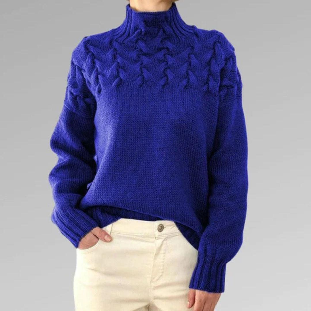 Damen Pullover Strick Rollkragen – Modischer Winterpullover für Komfort und Eleganz