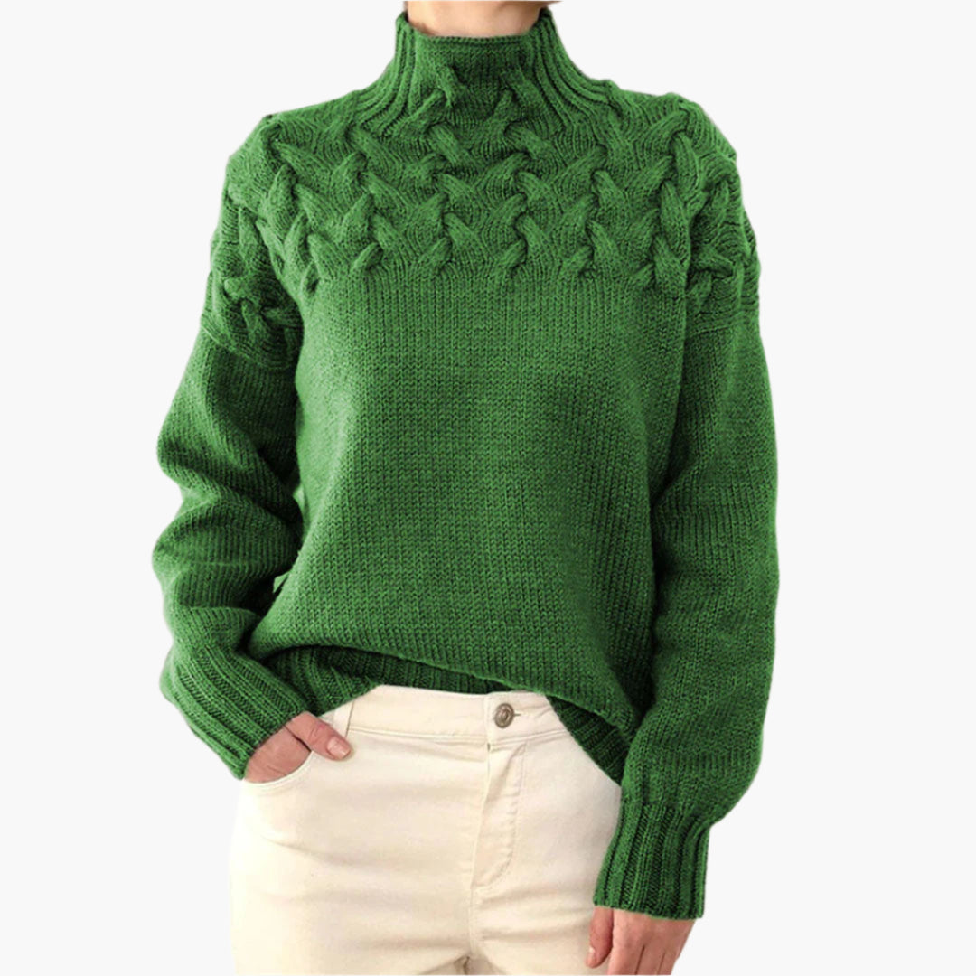 Damen Pullover Strick Rollkragen – Modischer Winterpullover für Komfort und Eleganz