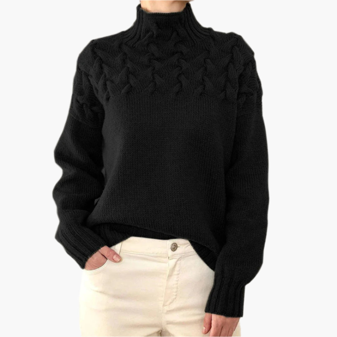Damen Pullover Strick Rollkragen – Modischer Winterpullover für Komfort und Eleganz