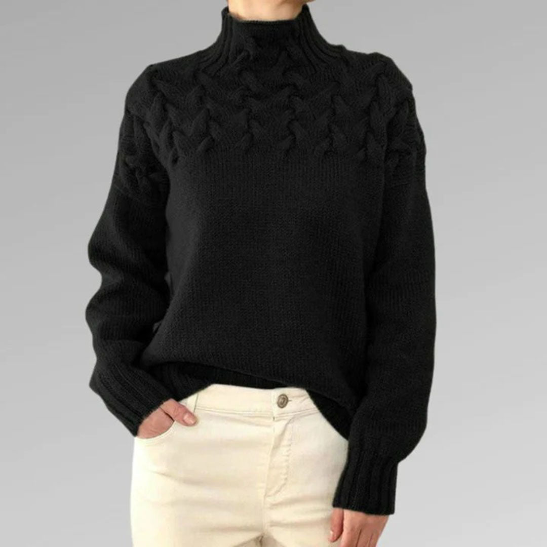 Damen Pullover Strick Rollkragen – Modischer Winterpullover für Komfort und Eleganz