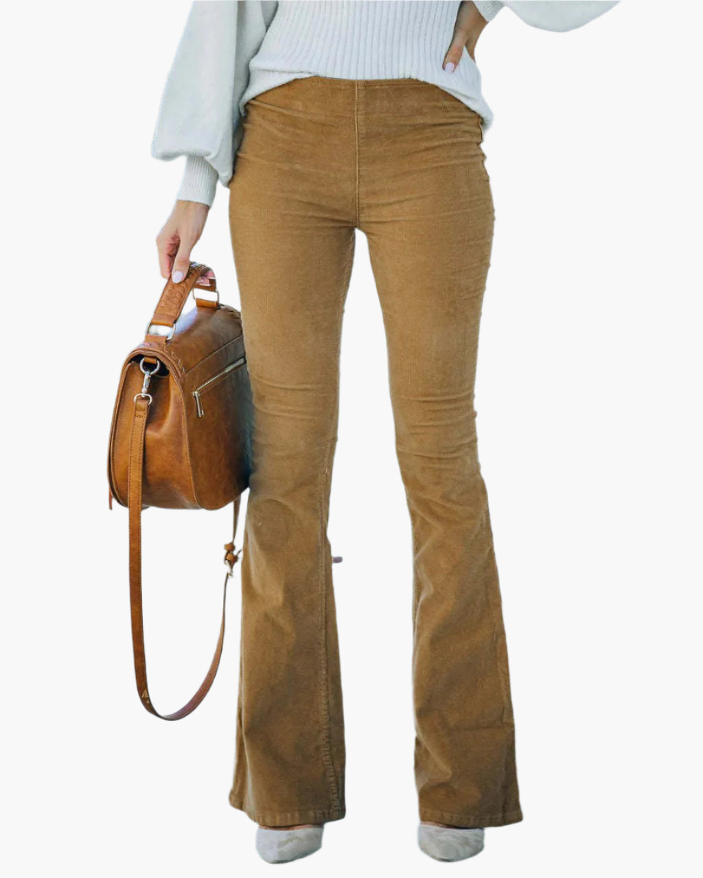 Damen Flare Hose – Modische High Waist Schlaghose für Alltag und Büro