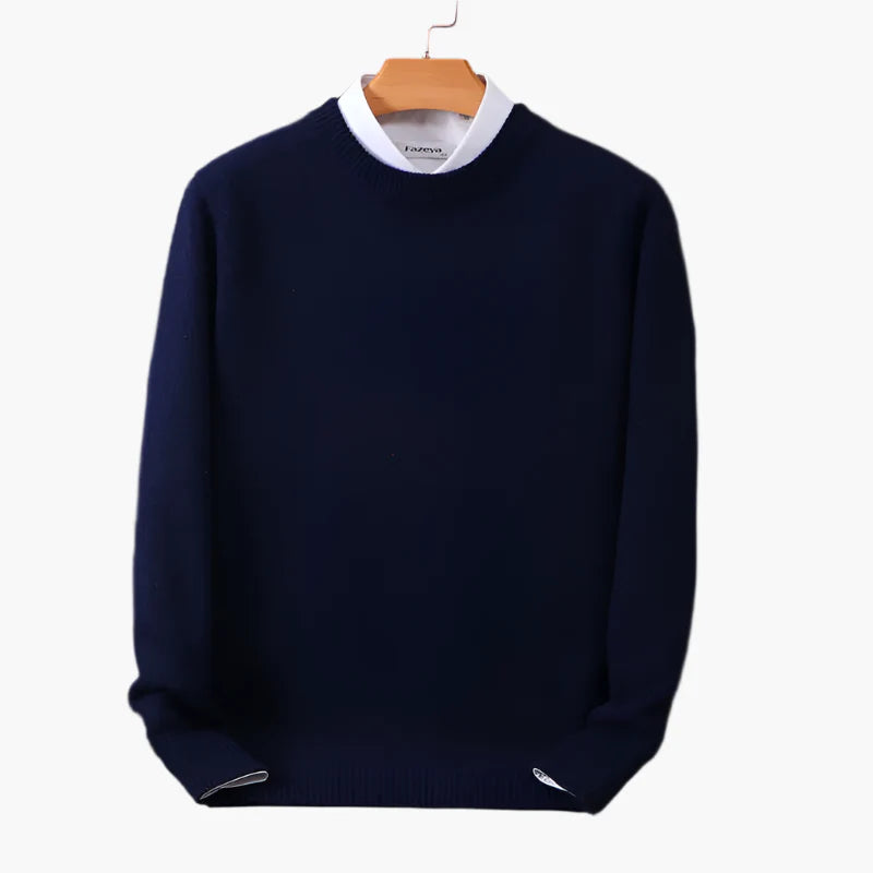 Herren Pullover mit Kragen – Klassischer Business Look, Eleganter Feinstrick, Ideal fürs Büro & Alltag