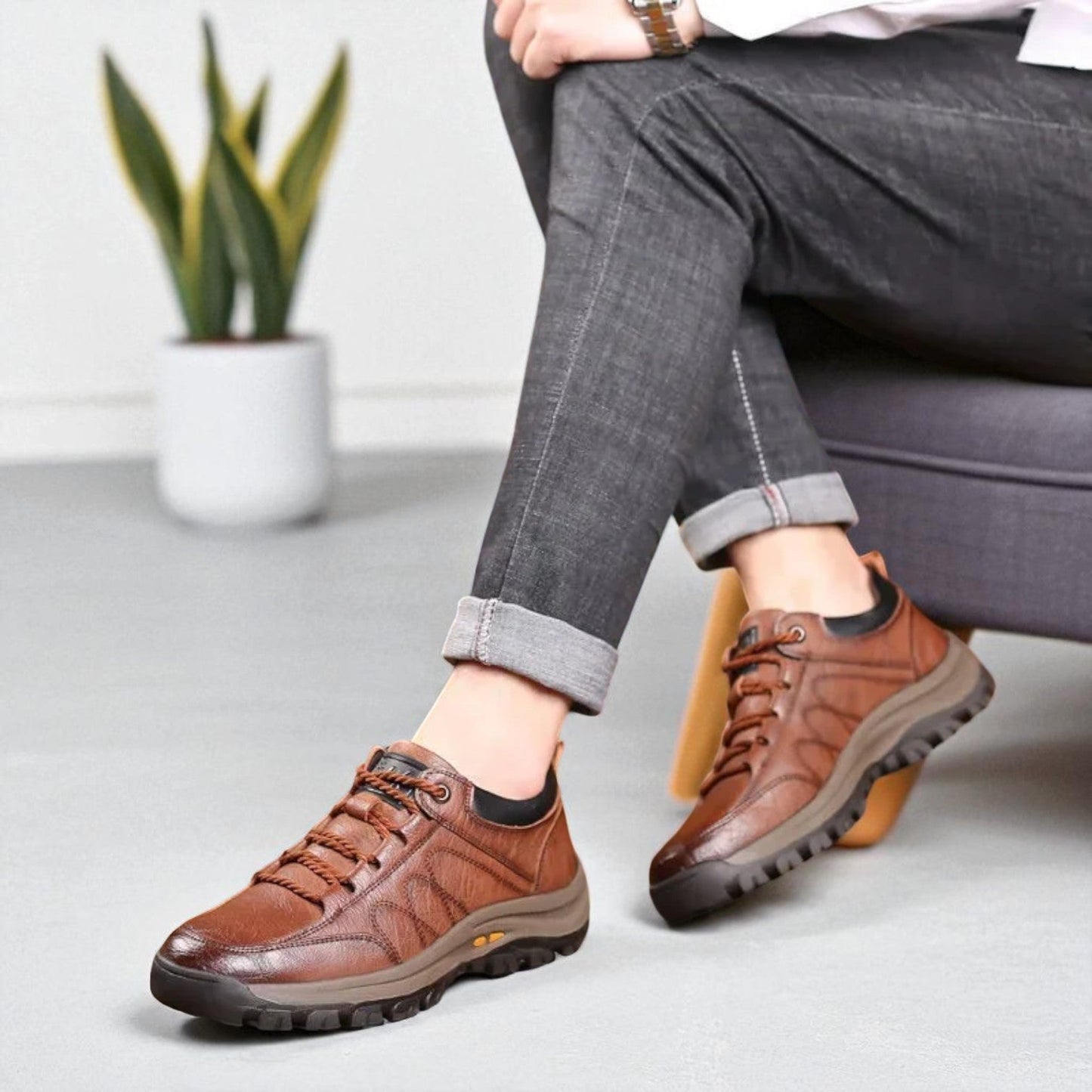 Herren Outdoor Wanderschuhe – Rutschfeste Freizeitschuhe für Abenteuer und Alltag