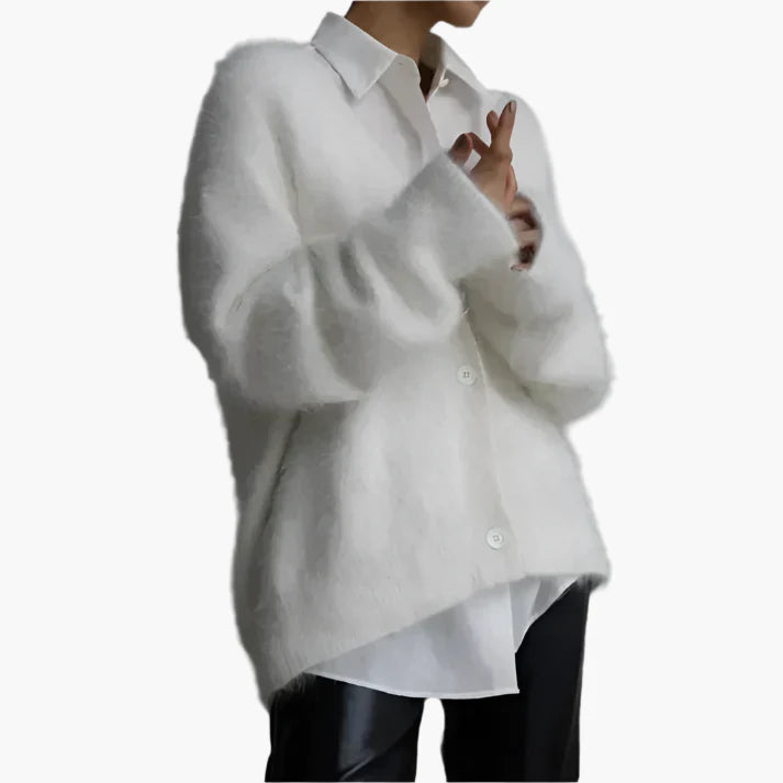 Damen Strickjacke im Oversized-Look – Eleganter Cardigan für Alltag & Freizeit