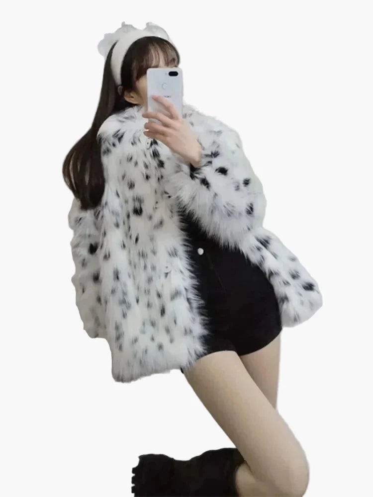 Damen Luxus Winterjacke mit elegantem Kuscheleffekt – Modischer Mantel für stilvolle Anlässe