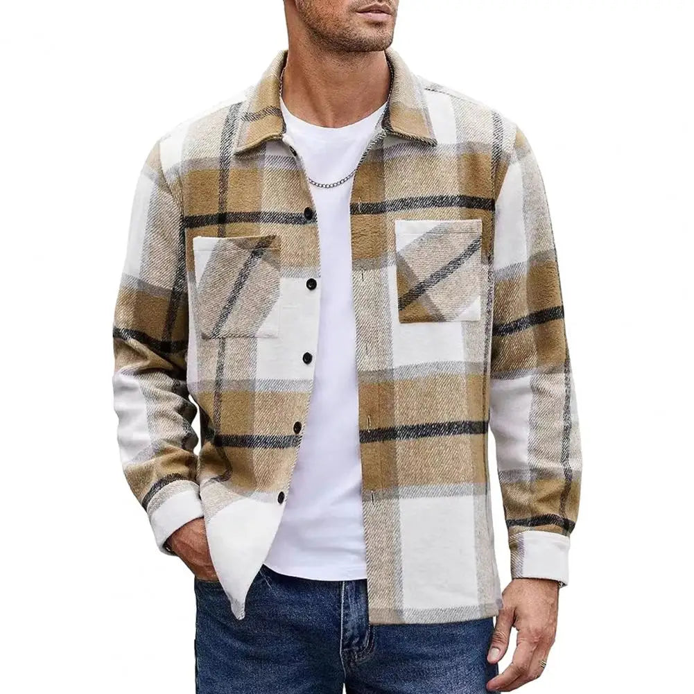 Harold – Herren Flanellhemd mit Karo-Muster und Brusttaschen