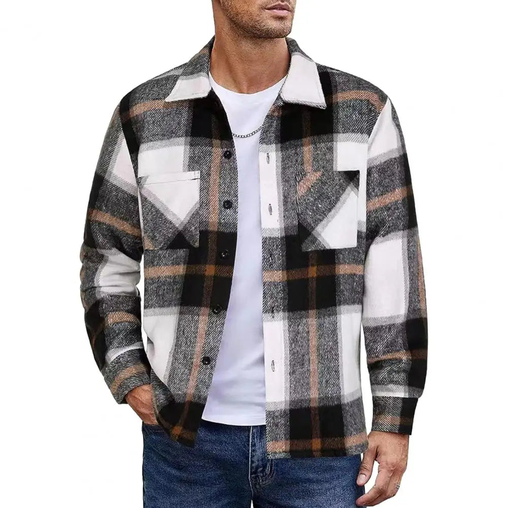 Harold – Herren Flanellhemd mit Karo-Muster und Brusttaschen