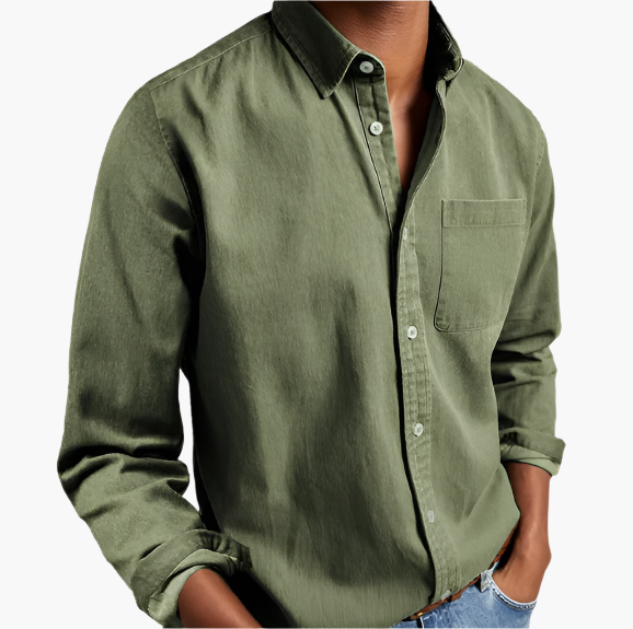 Herren Freizeithemd Denim – Klassisches Button-Down für Alltag & Büro