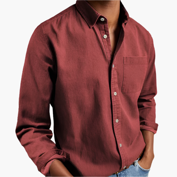 Herren Freizeithemd Denim – Klassisches Button-Down für Alltag & Büro
